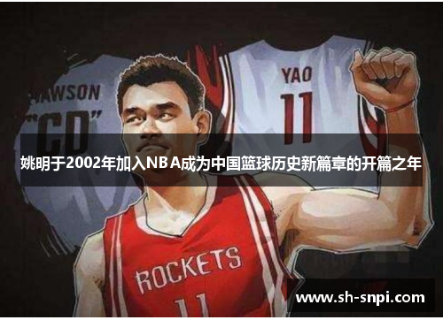 姚明于2002年加入NBA成为中国篮球历史新篇章的开篇之年
