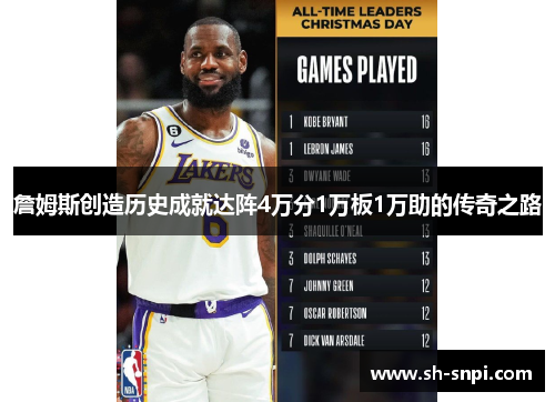 詹姆斯创造历史成就达阵4万分1万板1万助的传奇之路